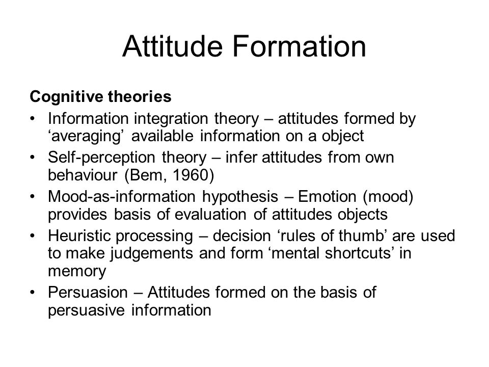 Attitude theory